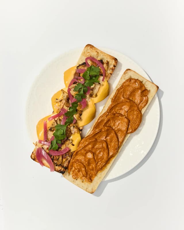Chipotle BBQ Chicken Garlic Bread Sandwich